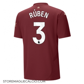 Manchester City Ruben Dias #3 Maglia Gara Terza Repliche 2024-25